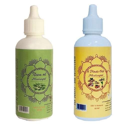 روغن صورت و بدن مرهم یاب مدل شش گیاه و چریش حجم 80 میلی لیتر مجموعه 2 عددی