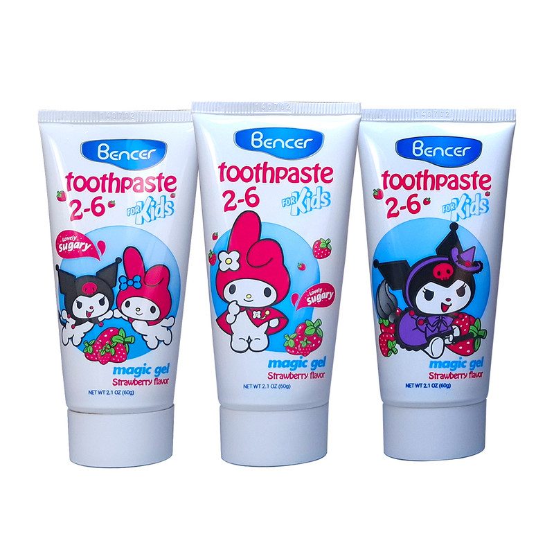 خمیردندان کودک بنسر مدل ملودی و کرومی حجم 180 میلیلیتر بسته سه عددی