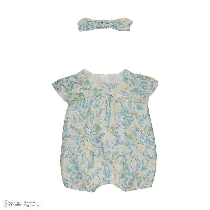 ست سرهمی و هدبند نوزادی ایندیگو مدل 140211107