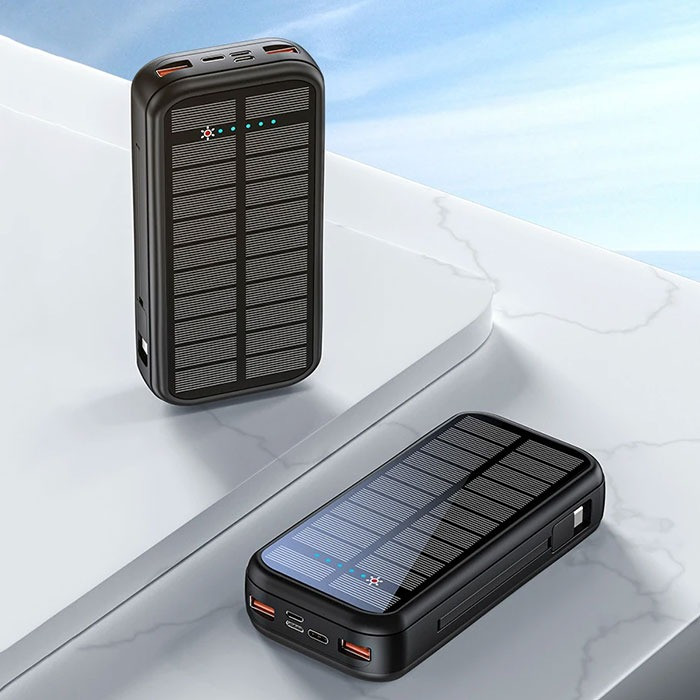 پاوربانک گرین لاین مدل PD20W SOLAR 2 ظرفیت 20000 میلی‌آمپر ساعت