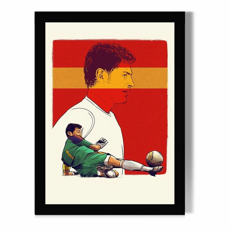 تابلو مدل دیواری طرح ایکر کاسیاس Iker Casillas کد FD474