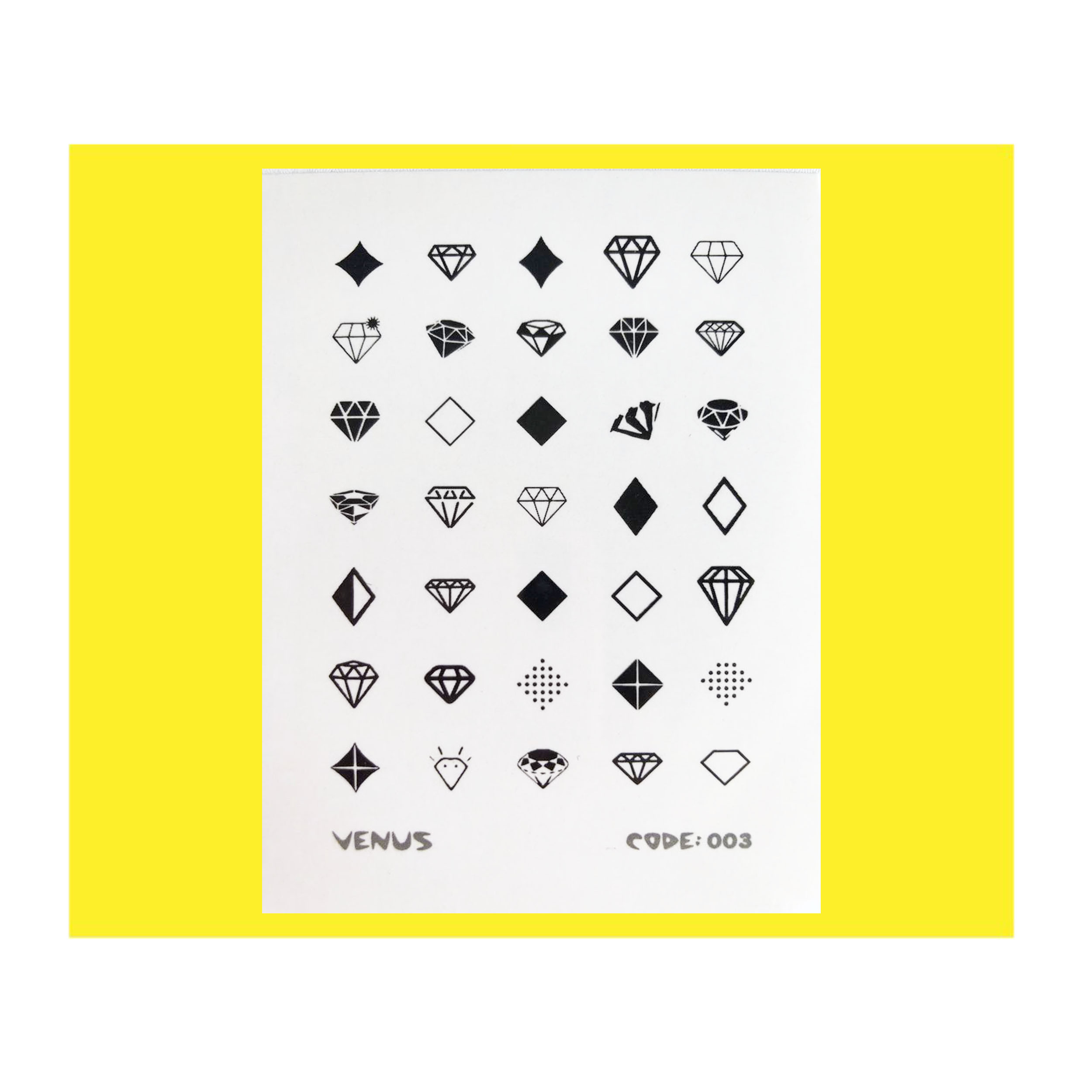 استیکر طراحی ناخن ونوس مدل 003