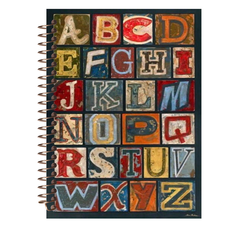 دفتر زبان مشایخ طرح حروف انگلیسی کد L35