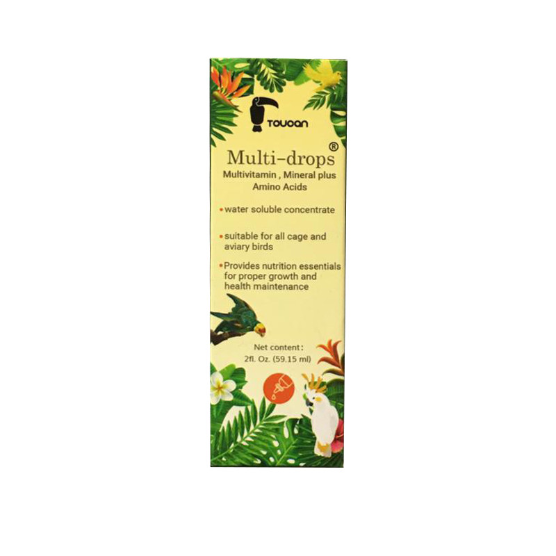 قطره مولتی ویتامین پرندگان توکان مدل Multi-Drops وزن 60 میلی لیتر