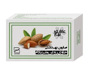 صابون شستشو عاشق بهار مدل مغز بادام وزن 90 گرم