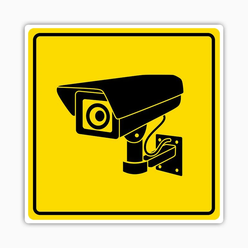 استیکر لپ تاپ و موبایل بووم طرح دوربین مدار بسته کد BM103 