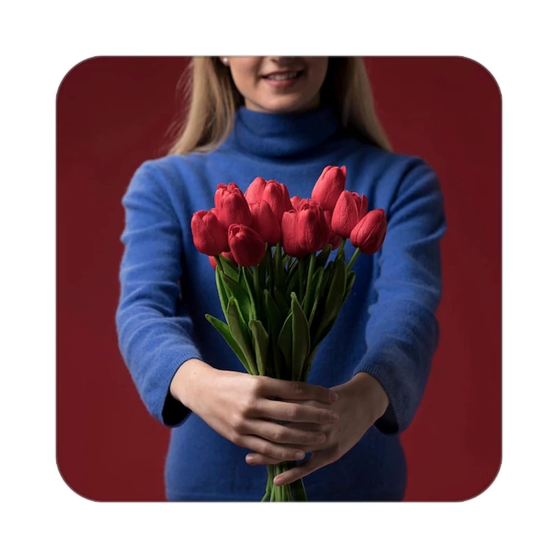 زیر لیوانی کاکتی طرح گل مدل mp16799