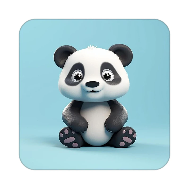 زیر لیوانی کاکتی طرح حیوانات کارتونی مدل mp27207