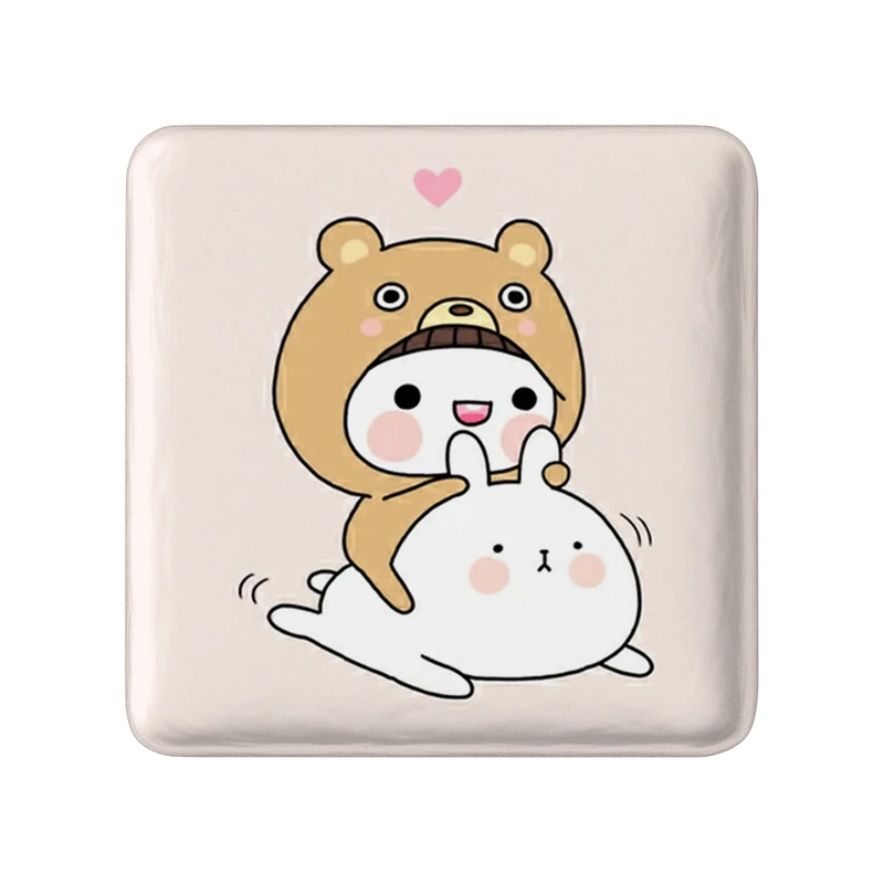 مگنت خندالو طرح خرس حیوانات بامزه  مدل مربعی کد 21074