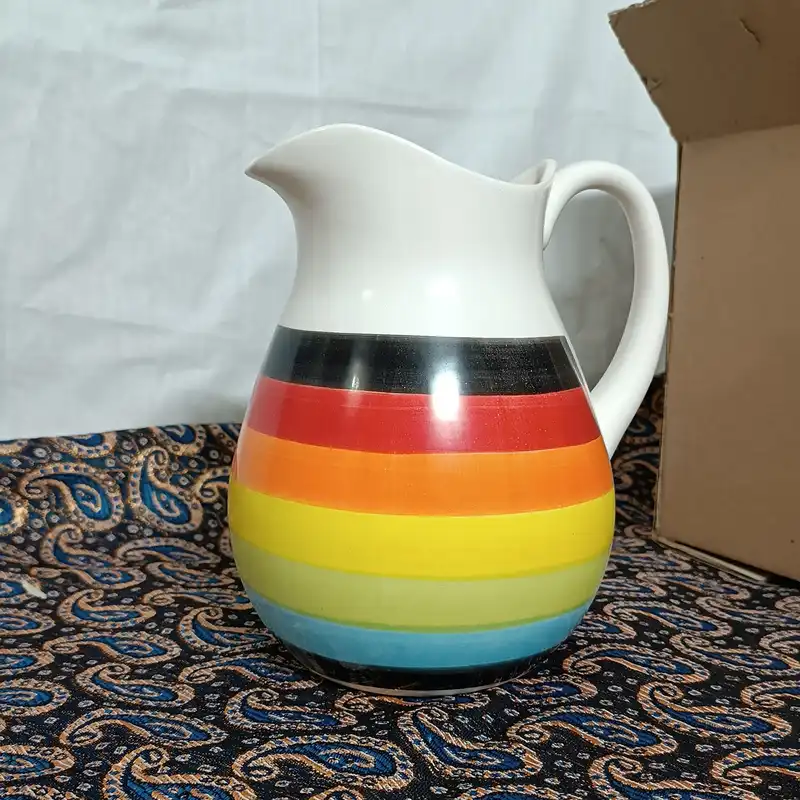 پارچ سرامیکی مدل رنگین کمان