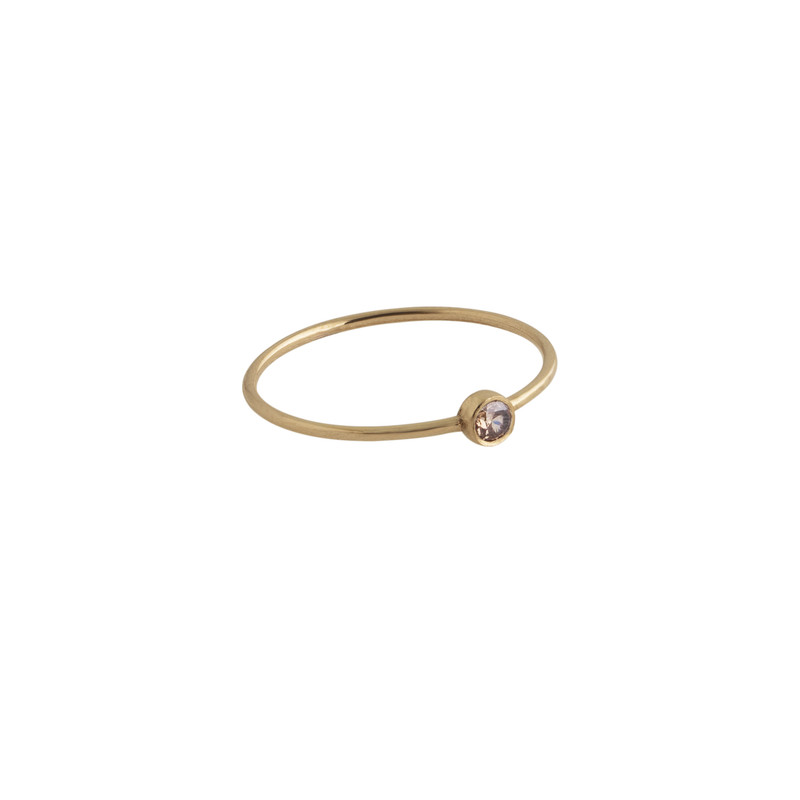 انگشتر طلا 18 عیار زنانه پولک مدل تک نگین انگشتر طلا 18 عیار زنانه پولک مدل تک نگین