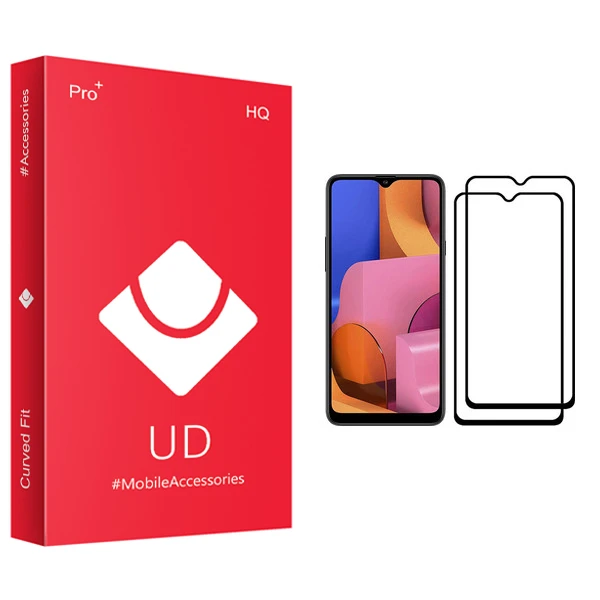 محافظ صفحه نمایش یو دی مدل +PRO مناسب برای گوشی موبایل سامسونگ Galaxy A20s بسته دو عددی