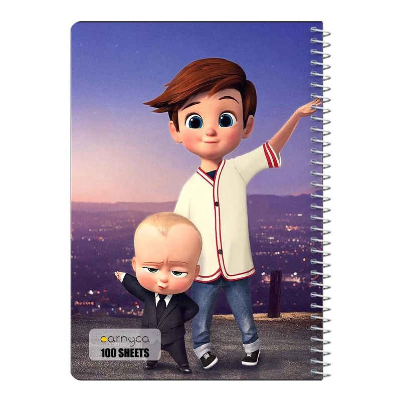 دفتر مشق 100 برگ سیمی کارنیکا طرح بچه رئیس The Boss Baby کد 58163