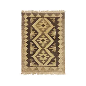 گلیم دستبافت یک متری طرح خود رنگ دکوراتیو کد 90605