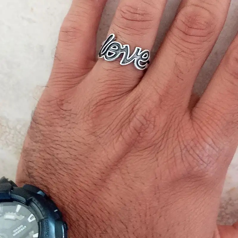 انگشتر مدل LOVE کد LO-09
