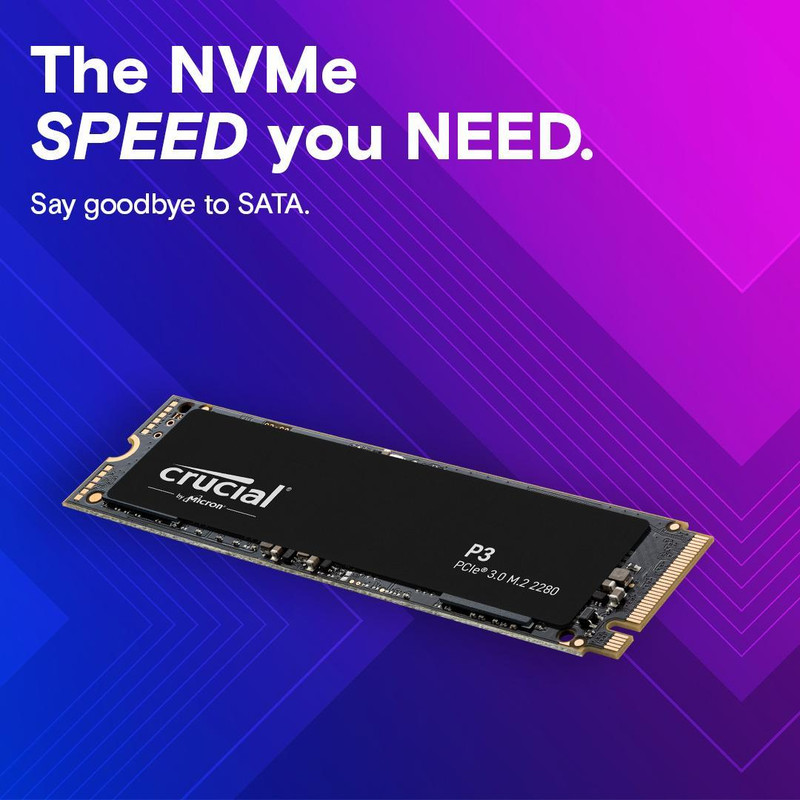 اس اس دی اینترنال کروشیال مدل P3 PCIe M.2 2280 ظرفیت دو ترابایت