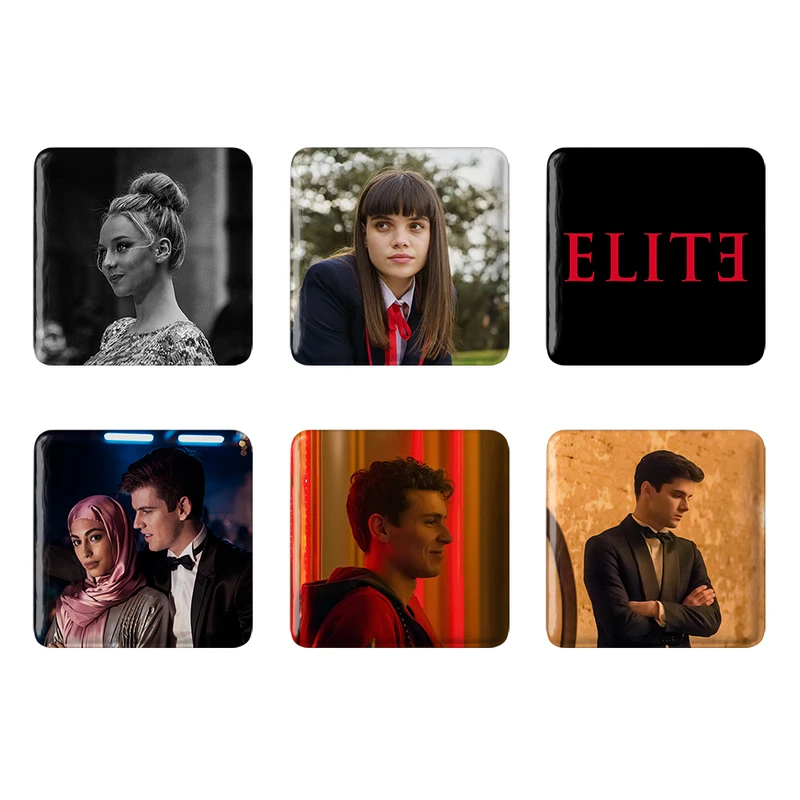 مگنت خندالو طرح سریال نخبه Elite کد 1672B مجموعه 6 عددی