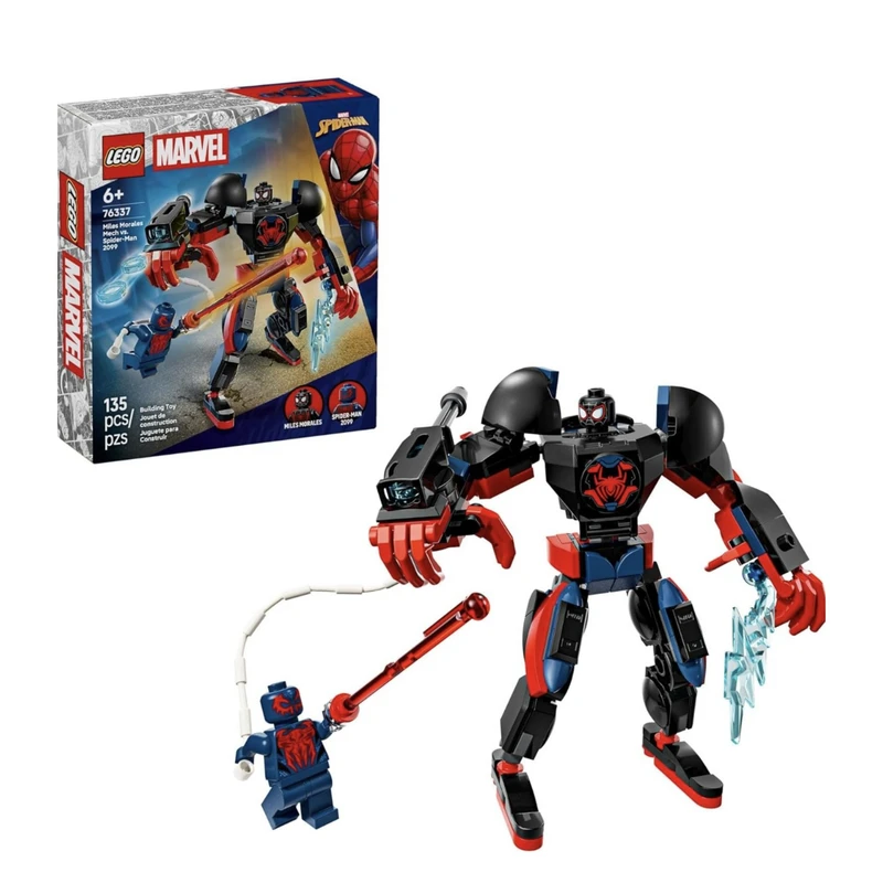 لگو 135 تکه سری Marvel مدل Miles Morales Mech vs. Spider-Man 2099 کد 76337