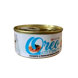 کنسرو گربه مدکاو مدل chicken&fish وزن 120 گرم