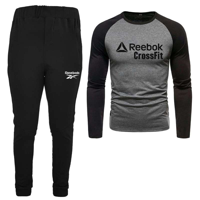 ست تی شرت و شلوار مردانه مدل 04081758 رنگ طوسی