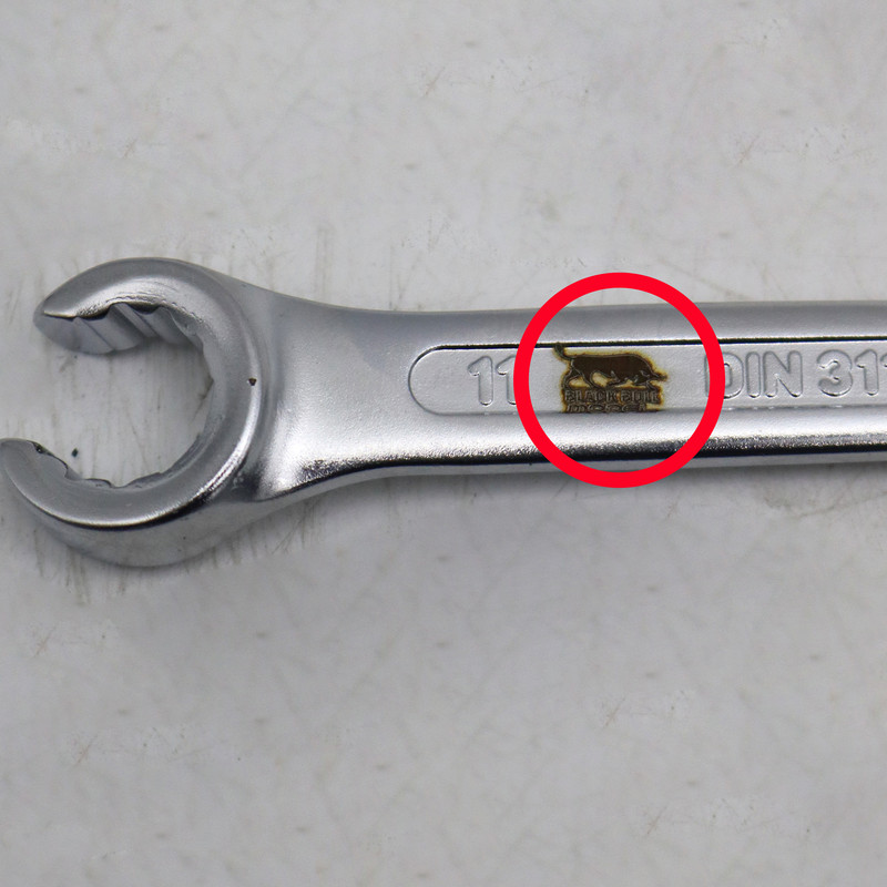 آچار دو سر رینگی مدل بلک بول کد YP-CHAKDAR-15CM سایز 11-10 میلیمتر