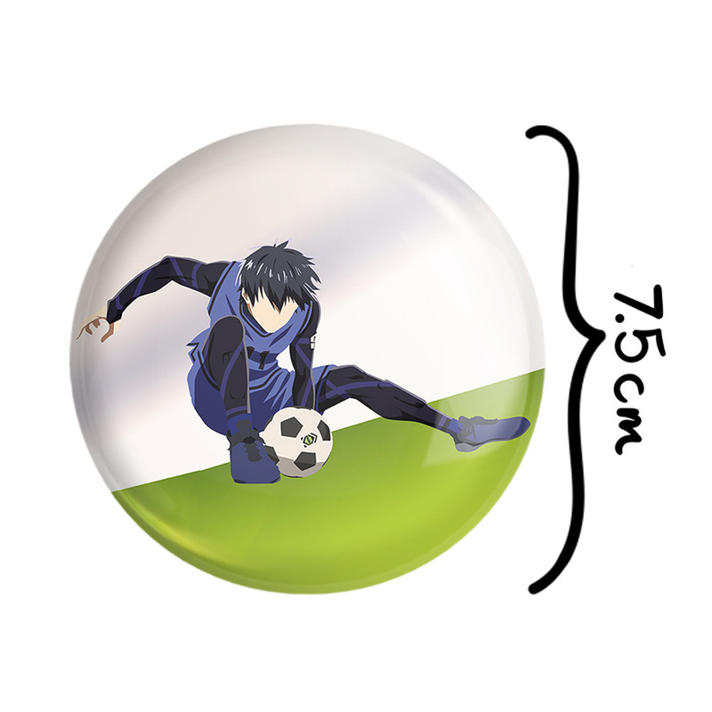 آینه جیبی خندالو مدل یویچی انیمه Blue Lock کد 24411