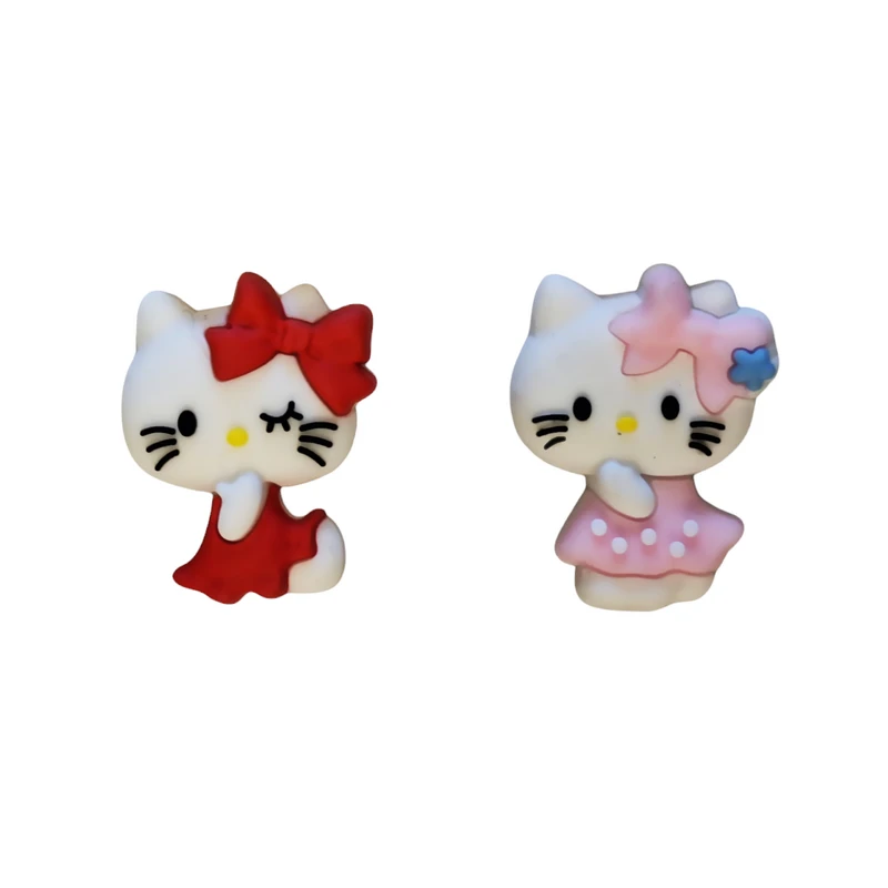 استیکر موبایل و تبلت رومادون طرح برجسته کیتی کیوت گروه سانریو مجموعه 2 عددی