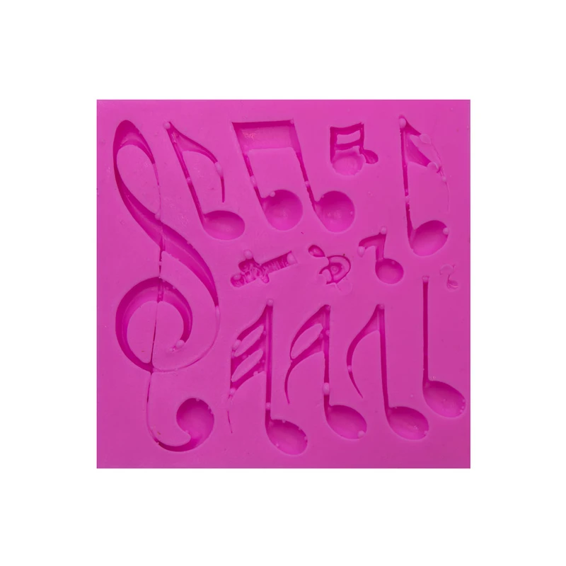 قالب شکلات مدل مالد فوندانت طرح مولد نت موسیقی کد M32