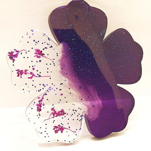 قالب رزین مدل گل پنج پر کد dr-700