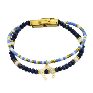 دستبند طلا 18 عیار زنانه الن نار مدل نعل کد EN5833058