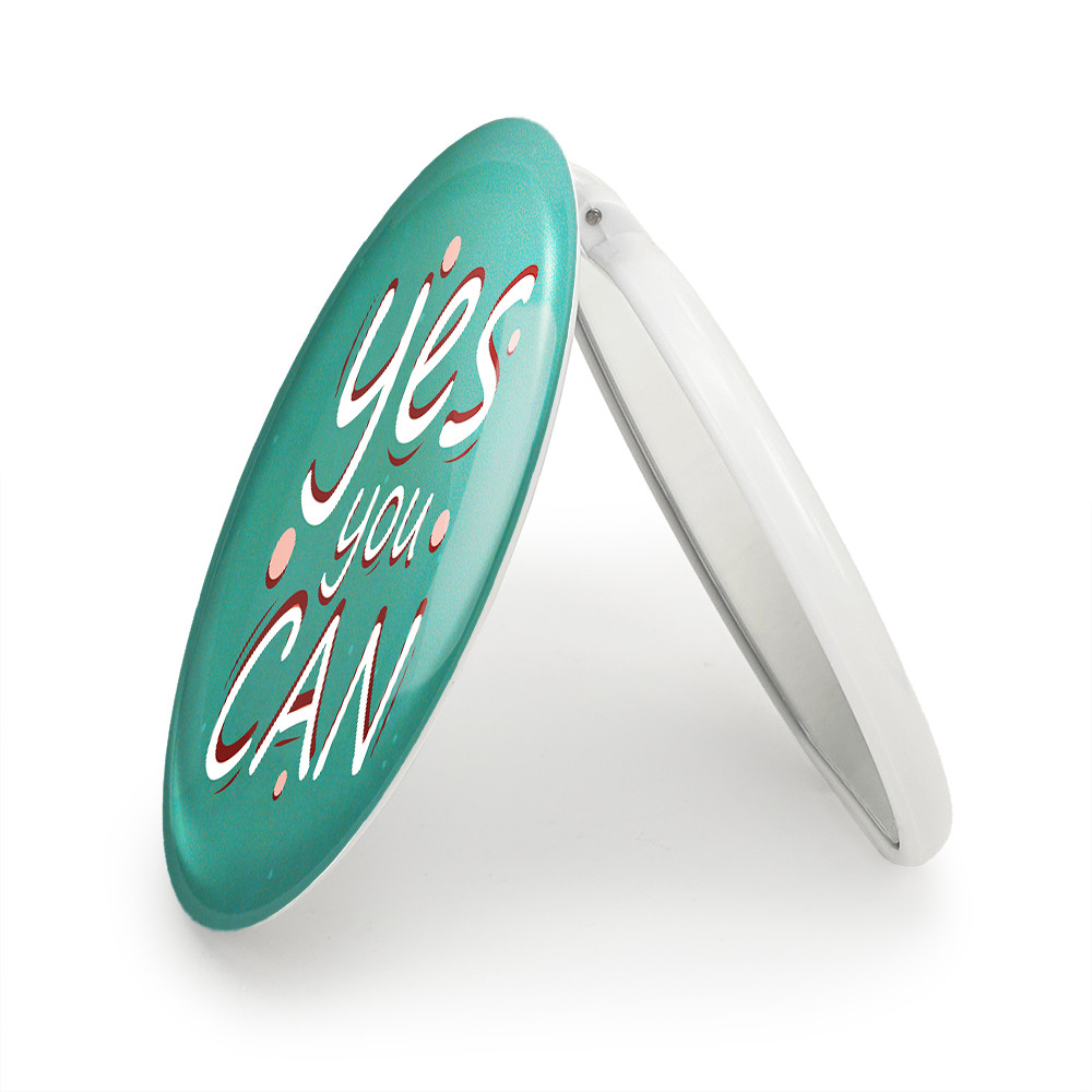 آینه جیبی خندالو طرح Yes You Can مدل تاشو کد 10046 آینه جیبی خندالو طرح Yes You Can مدل تاشو کد 10046