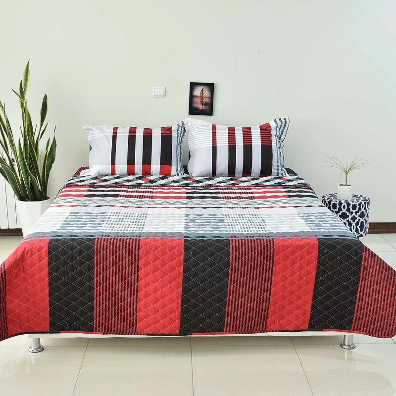 سرویس ملحفه بومرنگ مدل Kamila-200 دونفره 3 تکه