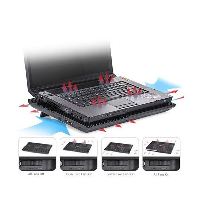 پایه خنک کننده  لپ تاپ دیپ کول مدل MULTI CORE X8