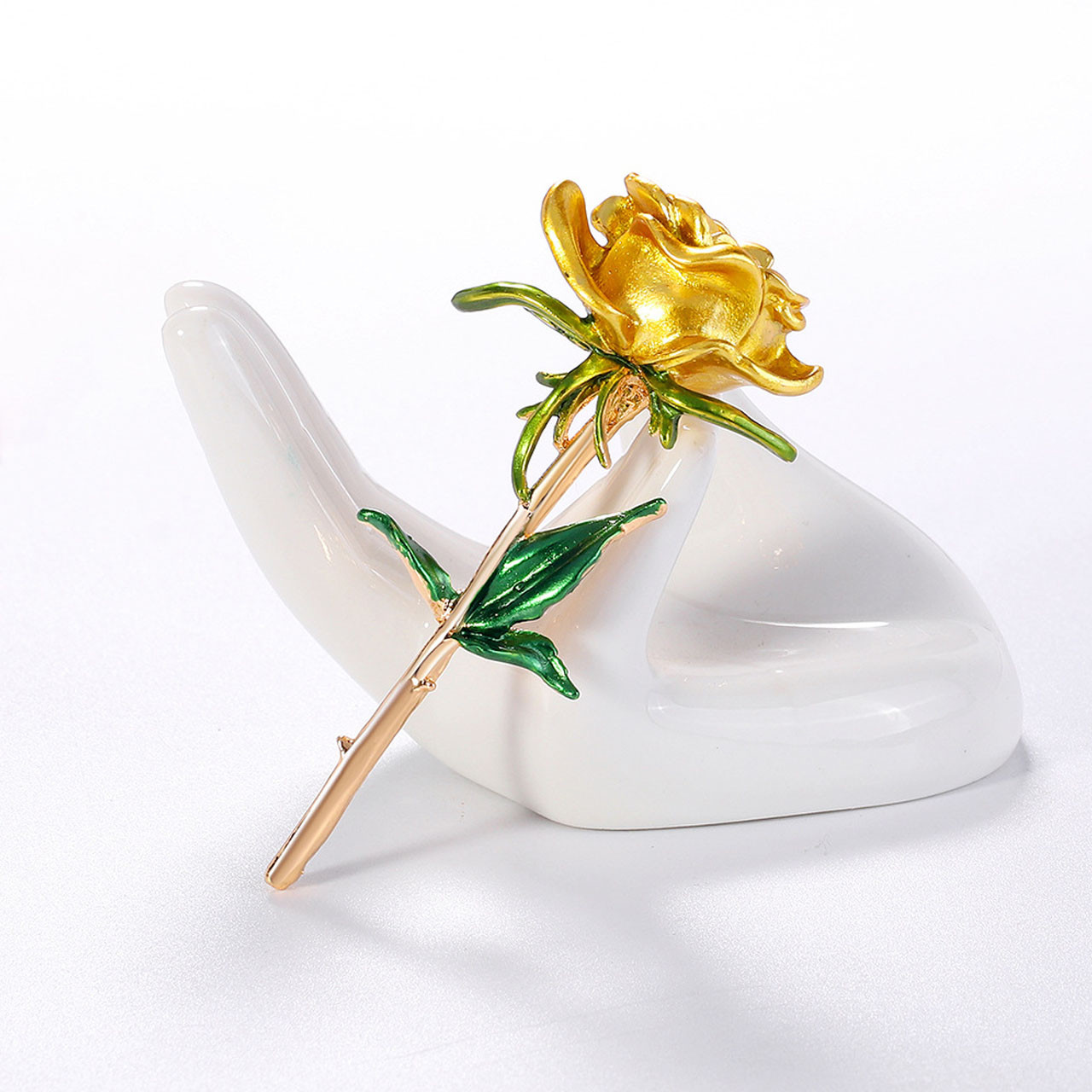 گل سینه زنانه مدل BIG ROSE کد 00595