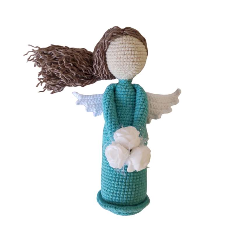 عروسک بافتنی  مدل فرشته مادر  کد 70046