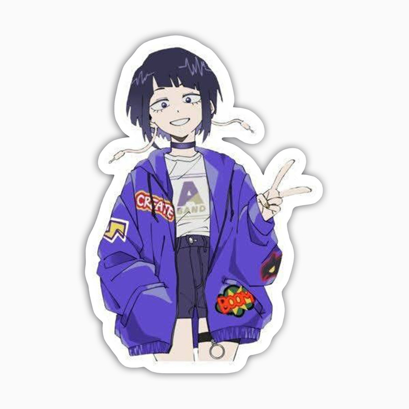 استیکر لپ تاپ و موبایل بووم طرح انیمه My Hero Academy مدل Kyoka Jiro کد JD17