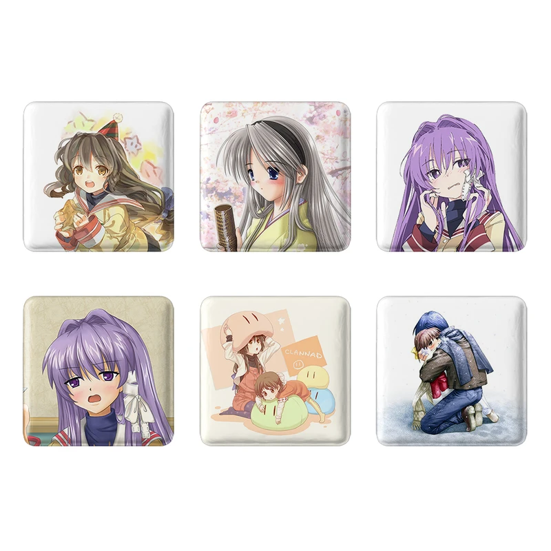 مگنت خندالو طرح انیمه کلند Clenned کد 1370A مجموعه 6 عددی