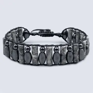 دستبند مردانه مدل Bowling Lane کد 04