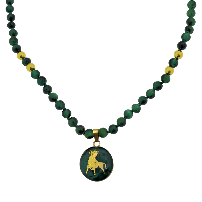 گردنبند زنانه روکش طلا مارک گلد مدل ماه تولد اردیبهشت سری دیانا کد DN02