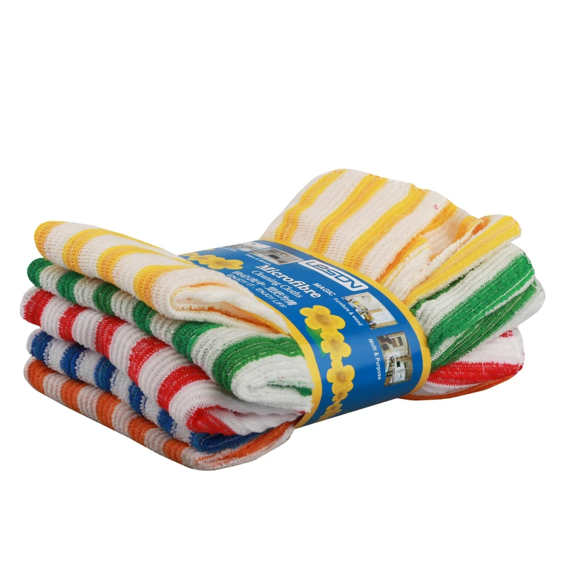 دستمال نظافت مدل راه راه بسته 5 عددی