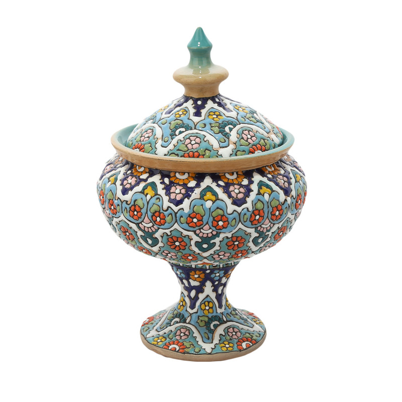 شکلات خوری میناکاری سفالی کد MI-016