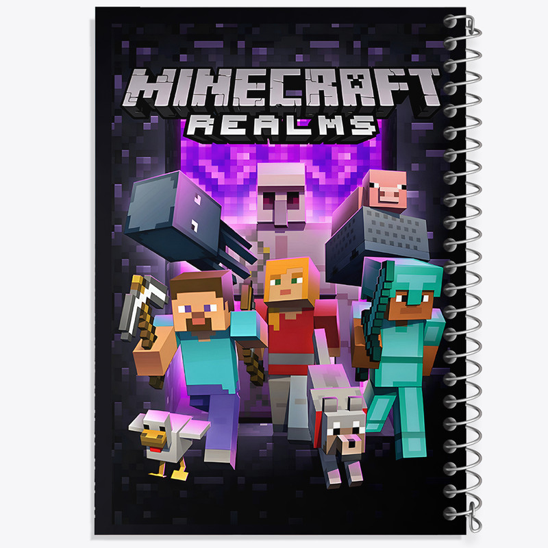 دفتر مشق 50 برگ خندالو طرح ماینکرافت (Minecraft) کد N5193