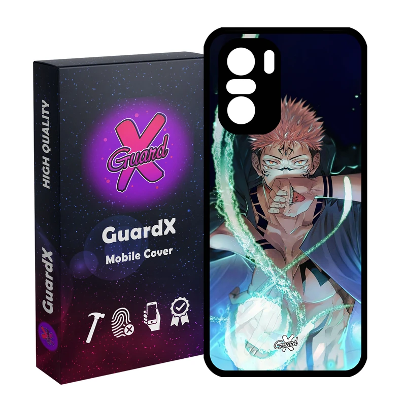 کاور گارد ایکس طرح Sukuna Anime مدل Glass10571 مناسب برای گوشی موبایل شیائومی Poco F3/MI 11X/MI 11X Pro/Redmi K40/K40 Pro