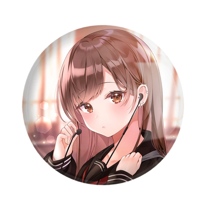 پیکسل خندالو مدل دختر انیمه ای کد 18107