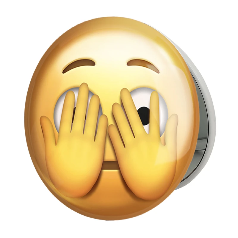 آینه جیبی خندالو طرح ایموجی مدل تاشو کد 24684 