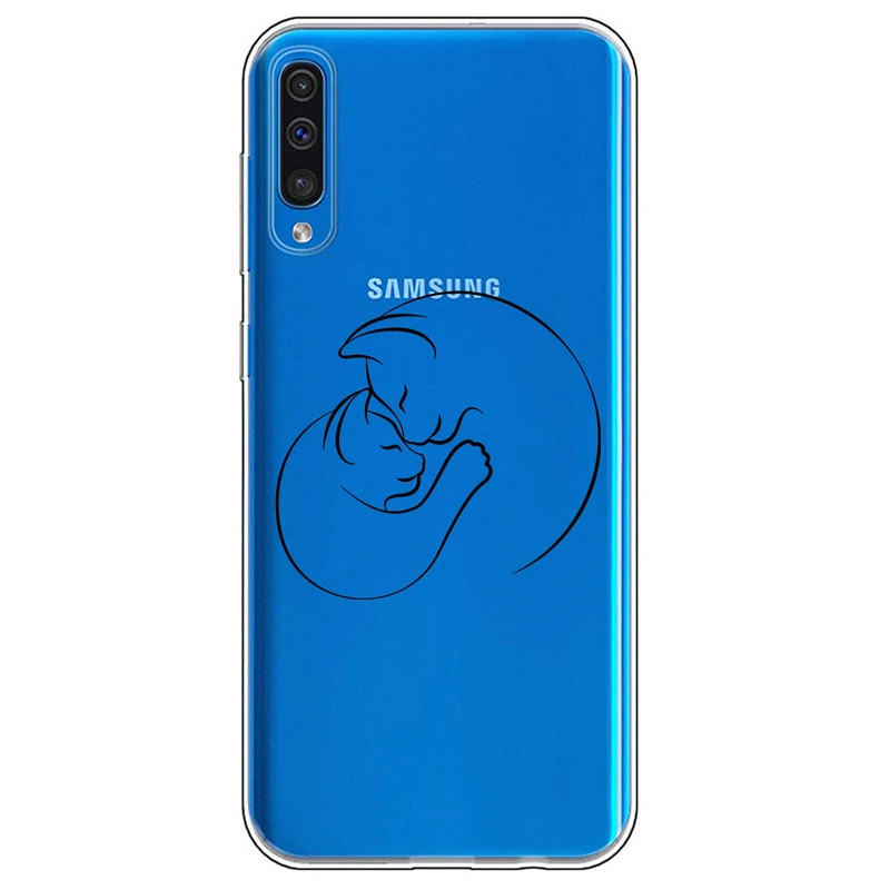 کاور مگافون طرح گربه مدل C61-B مناسب برای گوشی موبایل سامسونگ Galaxy A50 / A50 S / A30 S