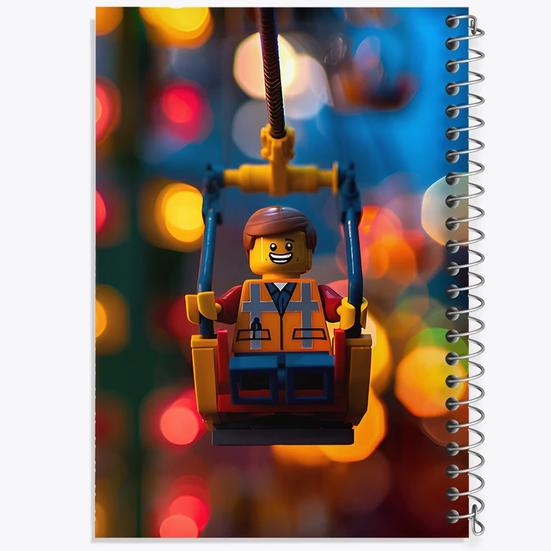 دفتر شطرنجی 50 برگ خندالو طرح لگو (Lego) کد F6549