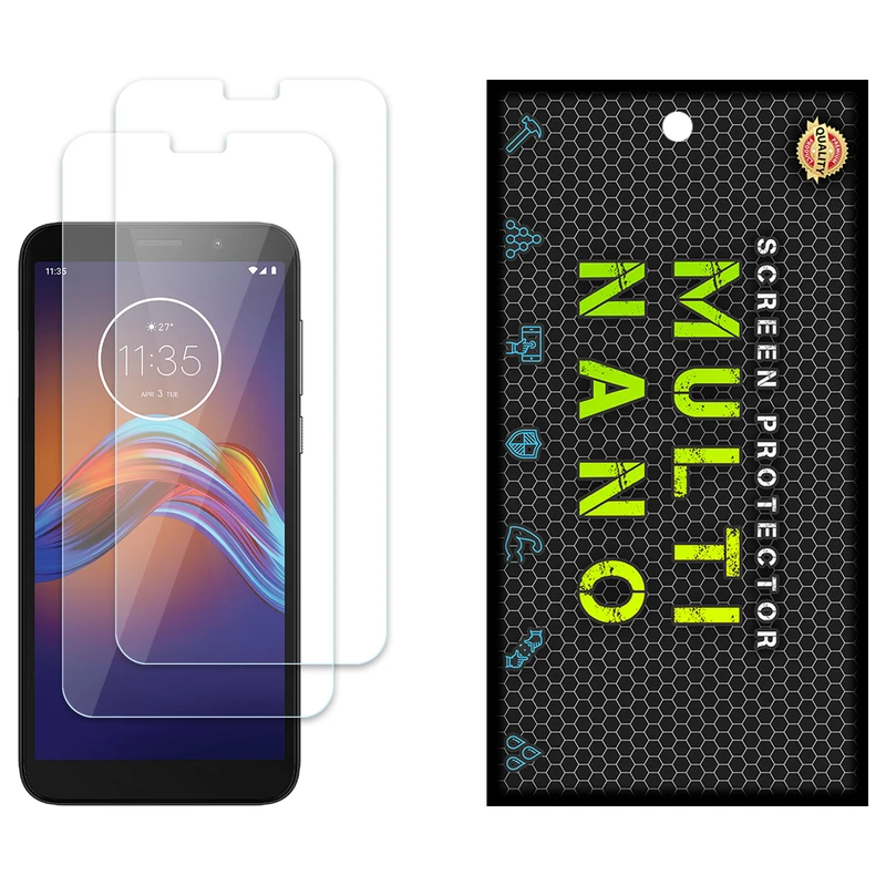 محافظ صفحه نمایش مولتی نانو مدل X-S2N مناسب برای گوشی موبایل موتورولا Moto E6 Play بسته دو عددی