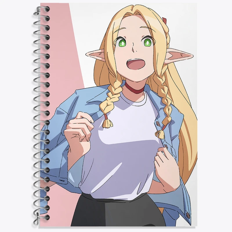 دفتر زبان 50 برگ خندالو مدل دو خط طرح مارسیل انیمه خوشمزه در سیاه چال کد 35916