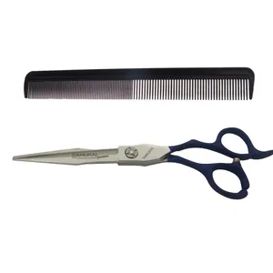 قیچی آرایشگری و شانه مو سامورایی مدل LL-60 